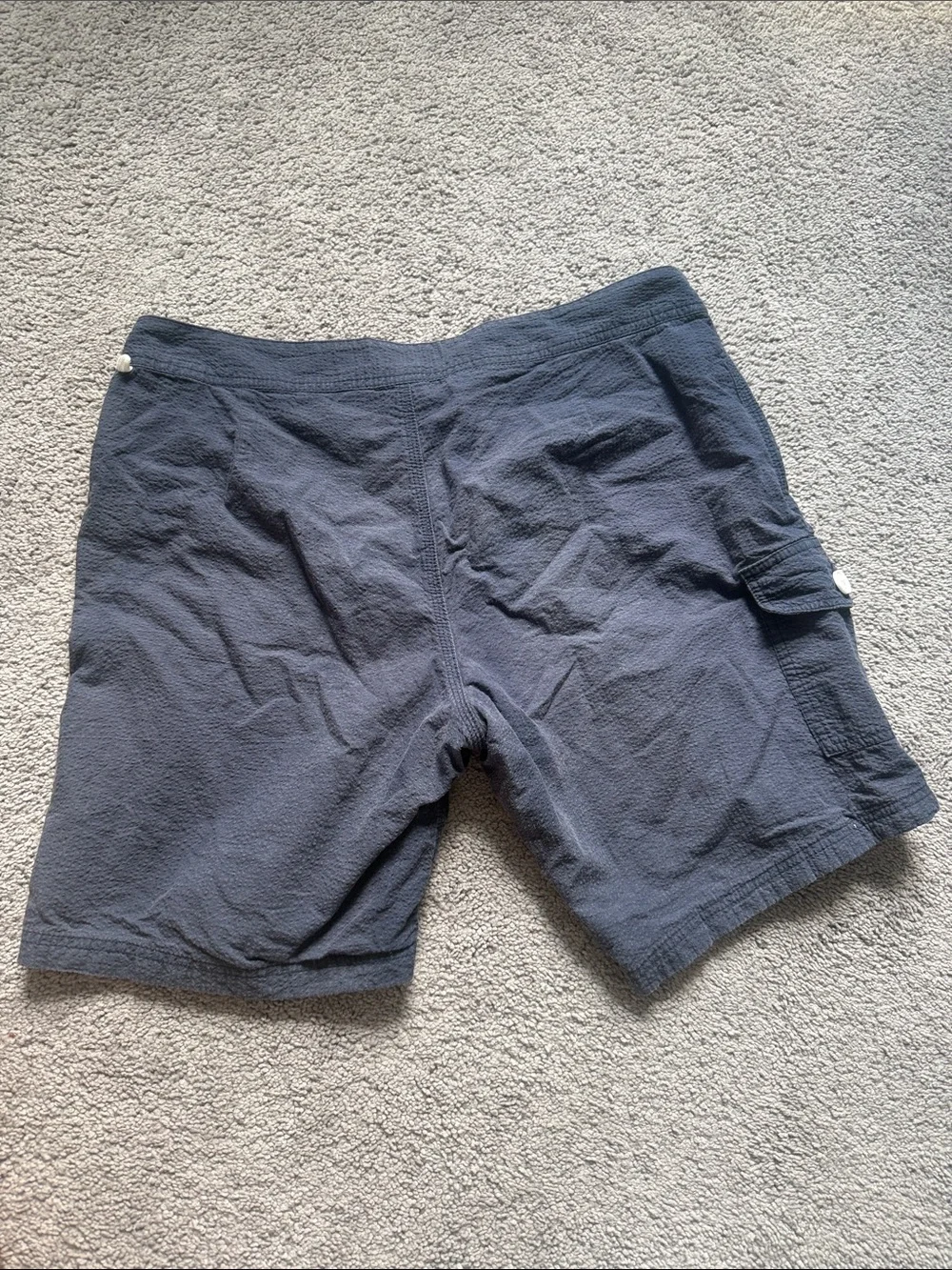 J. Crew Navy Blue Men’s Swim Board Shorts with Drawstring